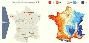 Das Wetter in der Champagne kommt aus dem Westen